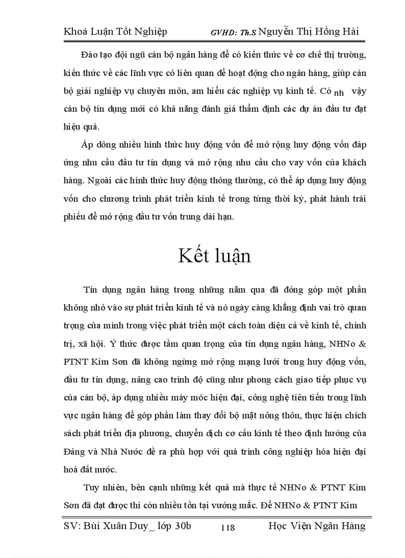 image for page Giải pháp nâng cao chất lượng tín dụng trong cho vay hộ sản xuất ở NHNo&PTNT huyện Kim Sơn, Tỉnh Ninh Bình