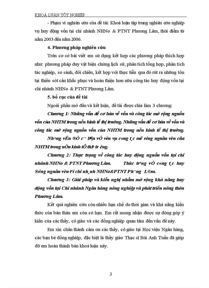 image for page Giải pháp mở rộng nguồn vốn tại Chi nhánh Ngân hàng nông nghiệp và phát triển nông thôn Phương lâm