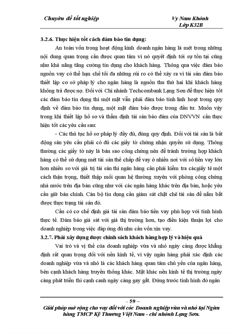 image for page Giải pháp mở rộng cho vay đối với các doanh nghiệp vừa và nhỏ tại Ngân hàng TMCP Kỹ thương Việt Nam – Chi nhánh Lạng Sơn
