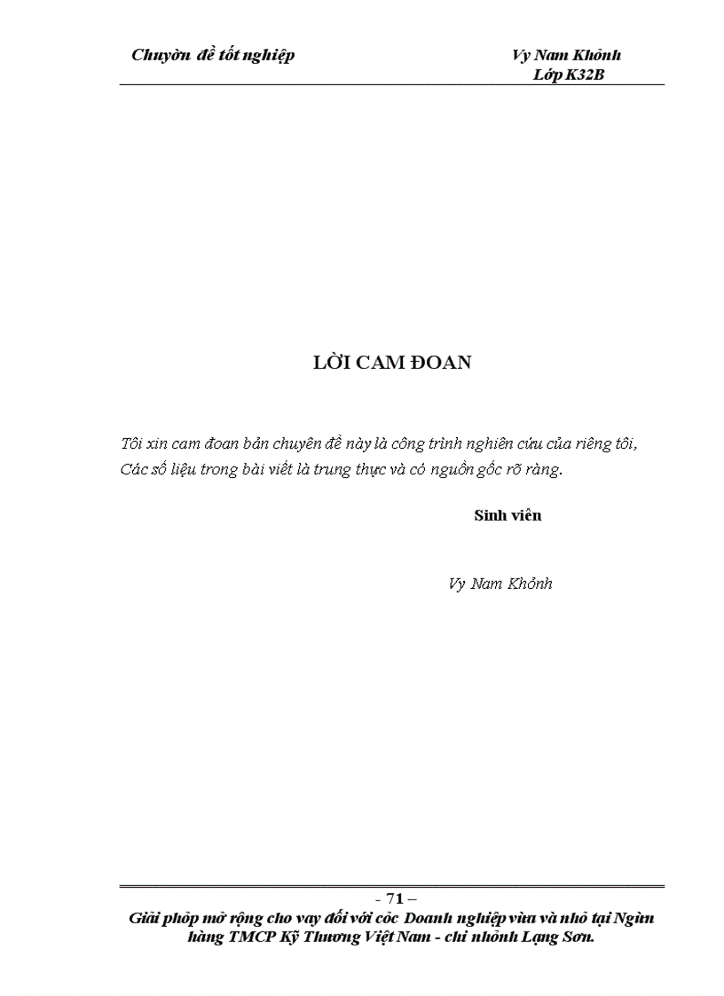 image for page Giải pháp mở rộng cho vay đối với các doanh nghiệp vừa và nhỏ tại Ngân hàng TMCP Kỹ thương Việt Nam – Chi nhánh Lạng Sơn