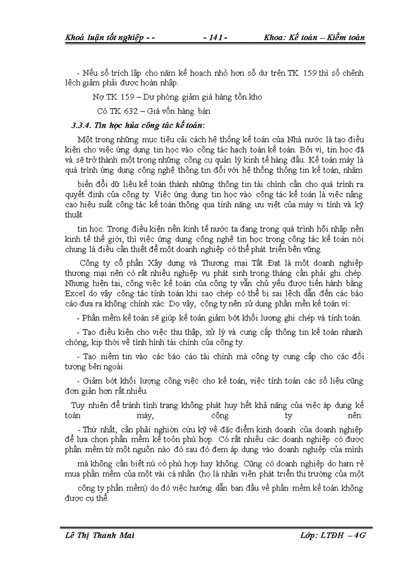 image for page Hoàn thiện công tác kế toán bán hàng và xác định kết quả kinh doanh tại công ty cổ phần Xây dựng và Thương mại Tất Đạt