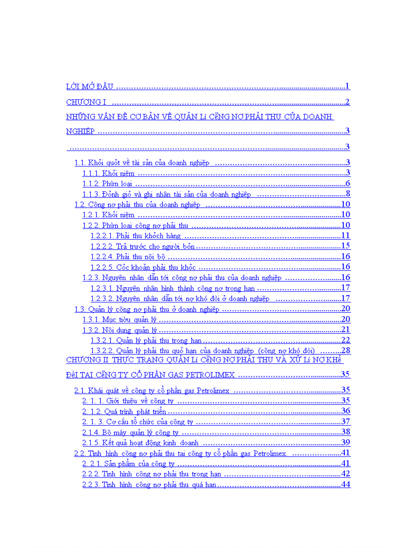image for page Tăng cường quản lý công nợ phải thu của công ty cổ phần gas Petrolimex