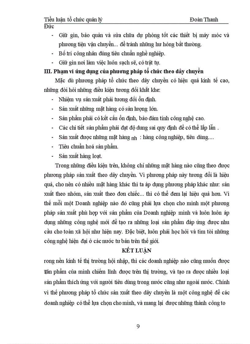 image for page Phương pháp tổ chức sản xuất theo dây chuyền, những ưu điểm và điều kiện áp dụng