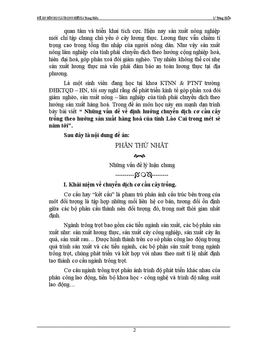 image for page Một số giải pháp và kiến nghị nhằm đẩy nhanh quá trình chuyển dịch cơ cấu cây trồng theo hướng sản xuất hàng hoá