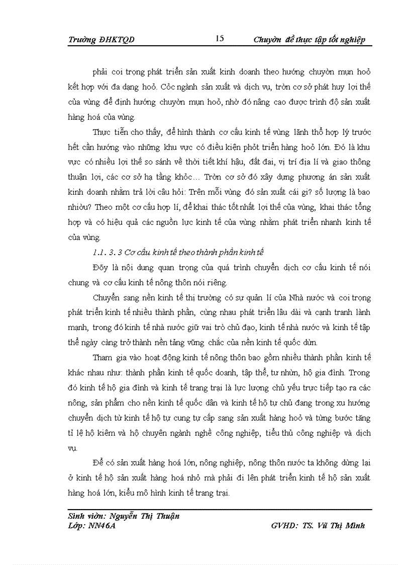 image for page Thực trạng phát triển kinh tế - xã hội và chuyển dịch cơ cấu kinh tế nông thôn của huyện Hương Khê- Hà Tĩnh dưới tác động của tuyến đường Hồ Chí Minh