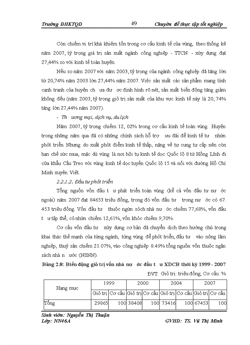 image for page Thực trạng phát triển kinh tế - xã hội và chuyển dịch cơ cấu kinh tế nông thôn của huyện Hương Khê- Hà Tĩnh dưới tác động của tuyến đường Hồ Chí Minh
