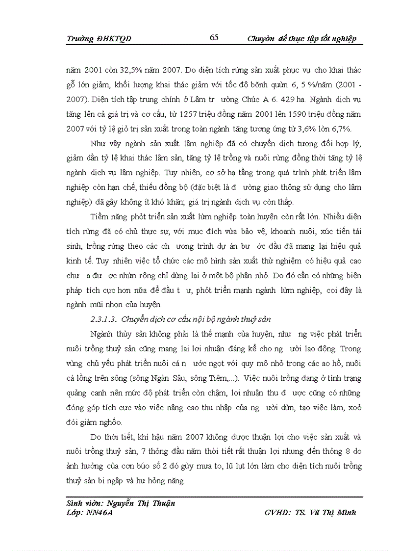 image for page Thực trạng phát triển kinh tế - xã hội và chuyển dịch cơ cấu kinh tế nông thôn của huyện Hương Khê- Hà Tĩnh dưới tác động của tuyến đường Hồ Chí Minh