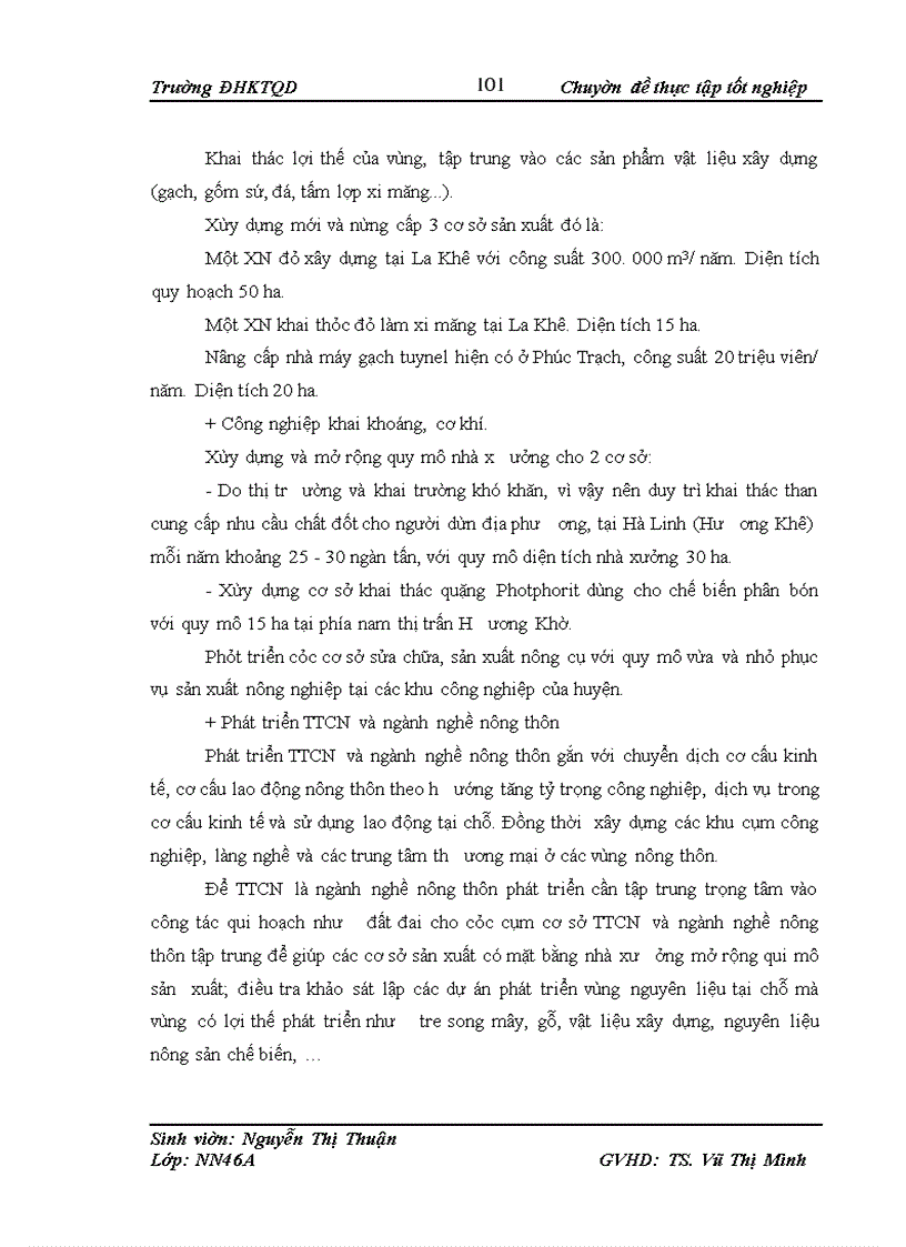 image for page Thực trạng phát triển kinh tế - xã hội và chuyển dịch cơ cấu kinh tế nông thôn của huyện Hương Khê- Hà Tĩnh dưới tác động của tuyến đường Hồ Chí Minh