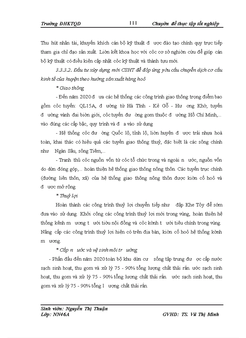 image for page Thực trạng phát triển kinh tế - xã hội và chuyển dịch cơ cấu kinh tế nông thôn của huyện Hương Khê- Hà Tĩnh dưới tác động của tuyến đường Hồ Chí Minh