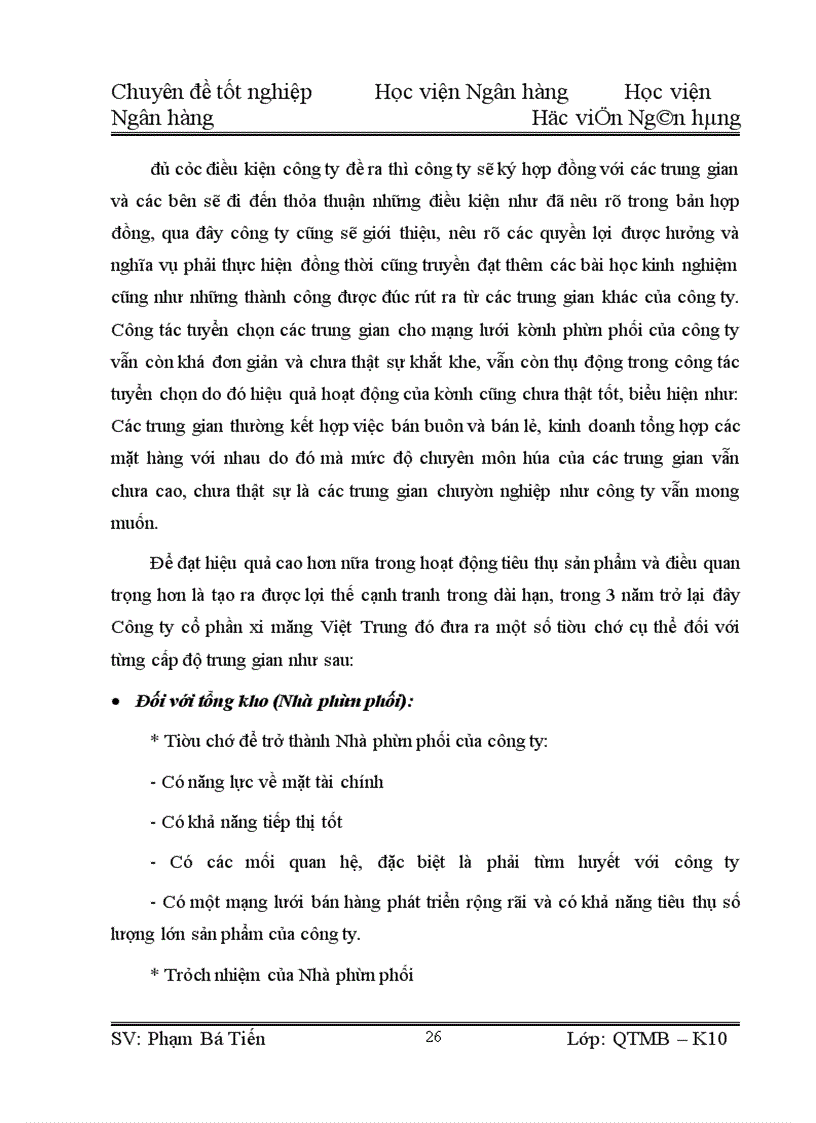 image for page Giải pháp hoàn thiện hệ thống kênh phân phối tại Công ty cổ phần xi măng Việt Trung