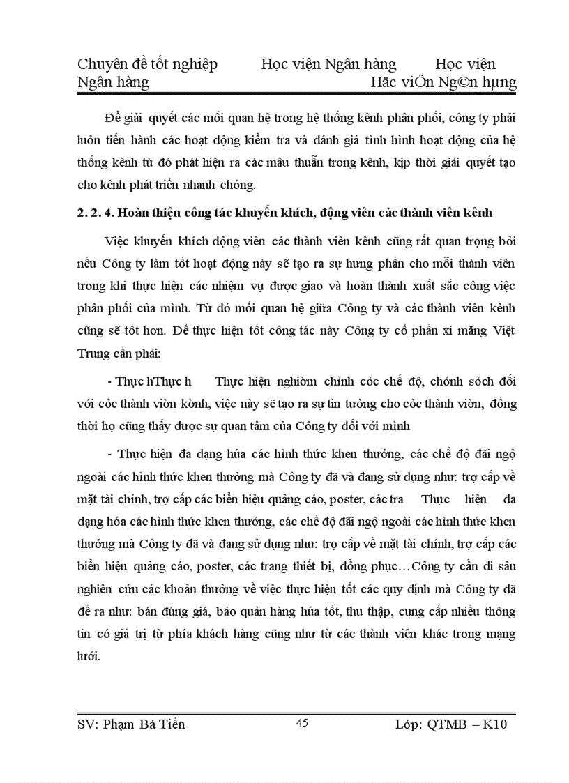 image for page Giải pháp hoàn thiện hệ thống kênh phân phối tại Công ty cổ phần xi măng Việt Trung