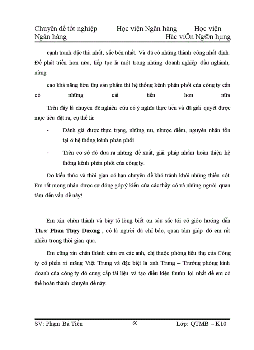 image for page Giải pháp hoàn thiện hệ thống kênh phân phối tại Công ty cổ phần xi măng Việt Trung