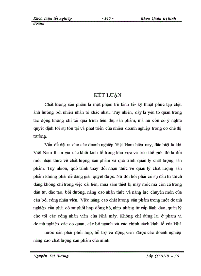 image for page Thực trạng công tác quản lý chất lượng sản phẩm ở Nhà máy bia Á Châu.