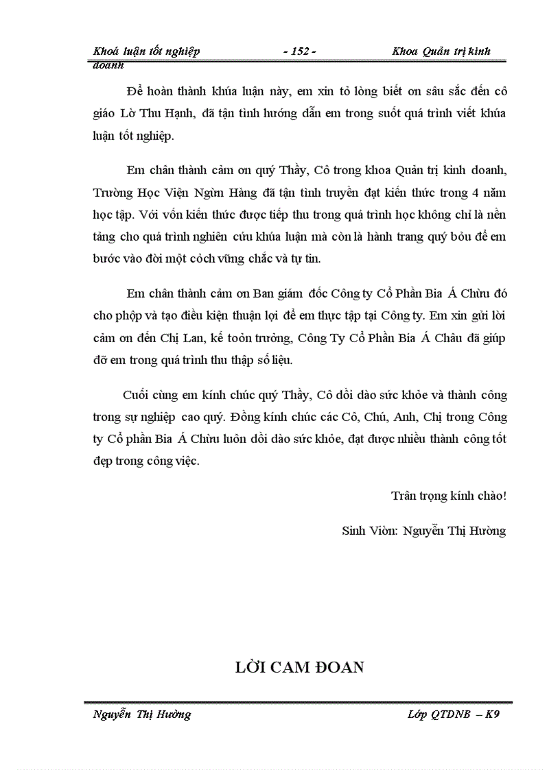 image for page Thực trạng công tác quản lý chất lượng sản phẩm ở Nhà máy bia Á Châu.