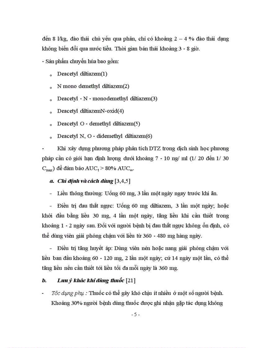 image for page Nghiên cứu phương pháp định lượng Diltiazem trong huyết tương người bằng sắc ký lỏng khối phổ (LC-MS)