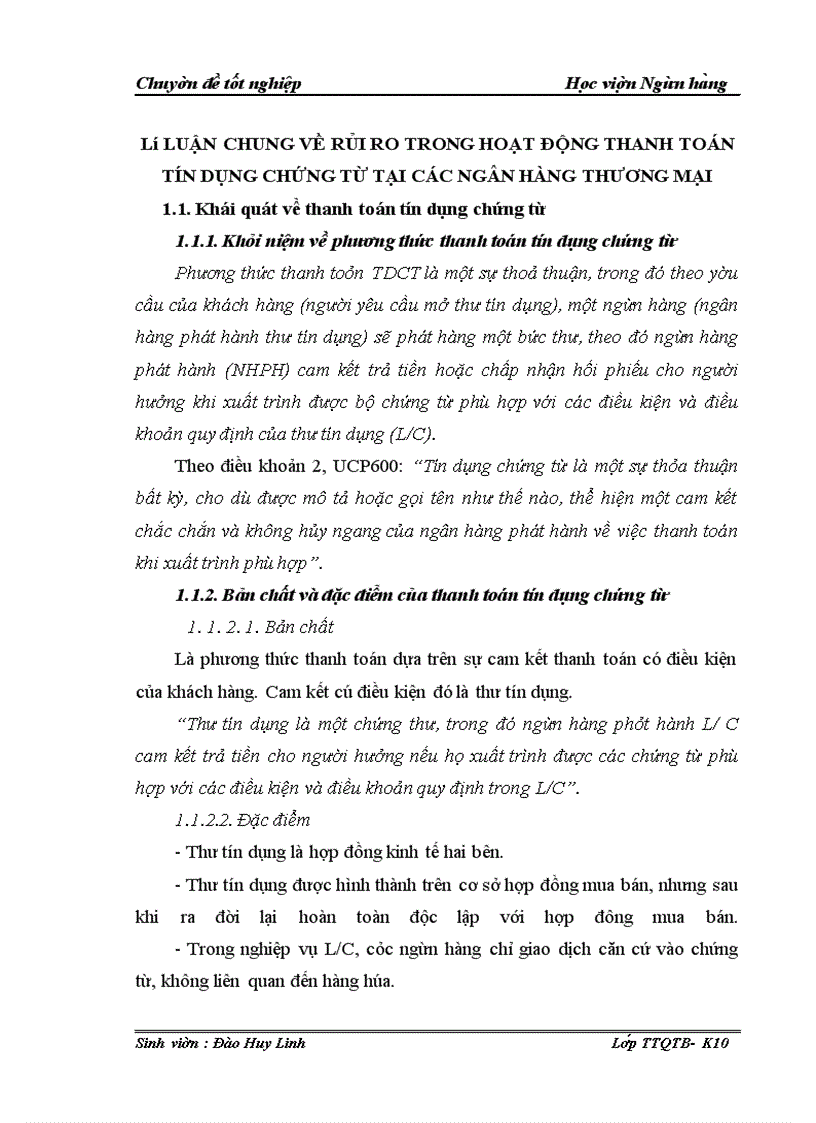 image for page Giải pháp phòng ngừa rủi ro trong hoạt động thanh toán tín dụng chứng từ đối với Ngân Hàng Thương Mại Cổ Phần Nhà Hà Nội – Chi nhánh Thanh Quan