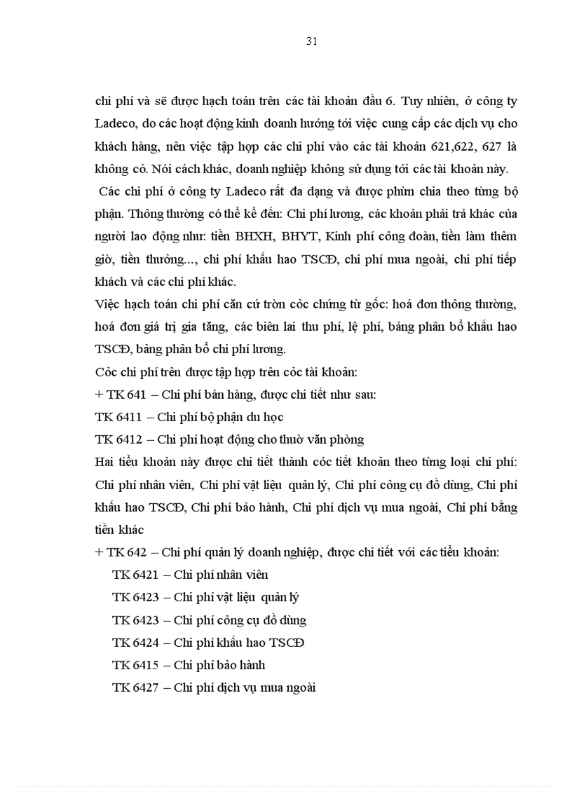 image for page Tổ chức hạch toán kế toán tại công ty Ladeco