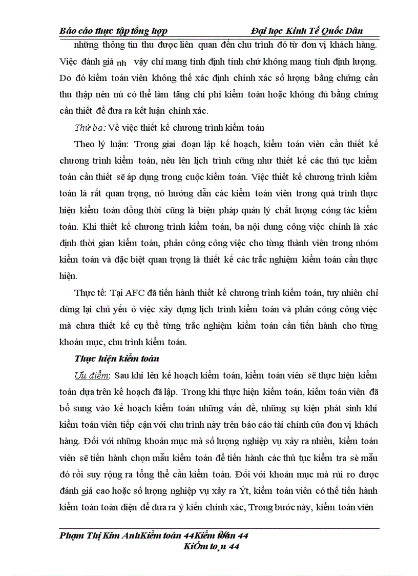 image for page Thực tập tổng hợp công ty cổ phần kiểm toán và tư vấn tài chính kế toán (gọi tắt là AFC)