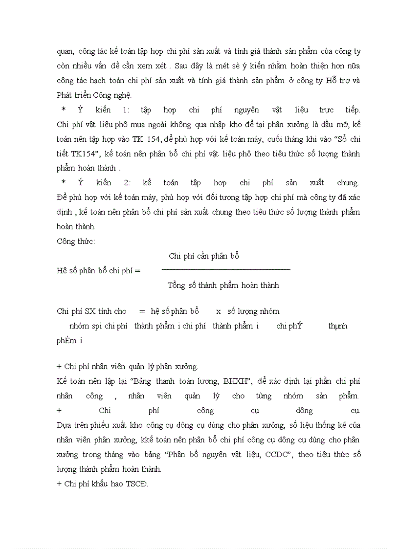 image for page Kế toán tập hợp chi phí và tính giá thành sản phẩm xe gắn máy ở công ty Hỗ trợ và Phát triển Công nghệ