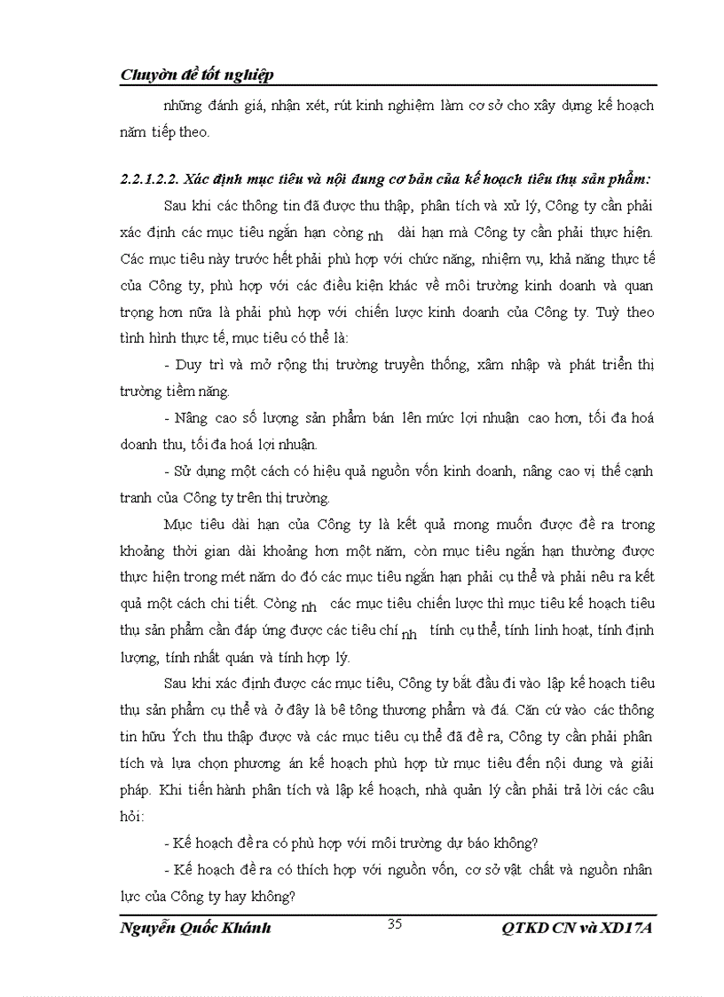 image for page Xây dựng và tổ chức thực hiện kế hoạch tiêu thụ bê tông thương phẩm và đá tại Công ty Cổ phần Vimeco