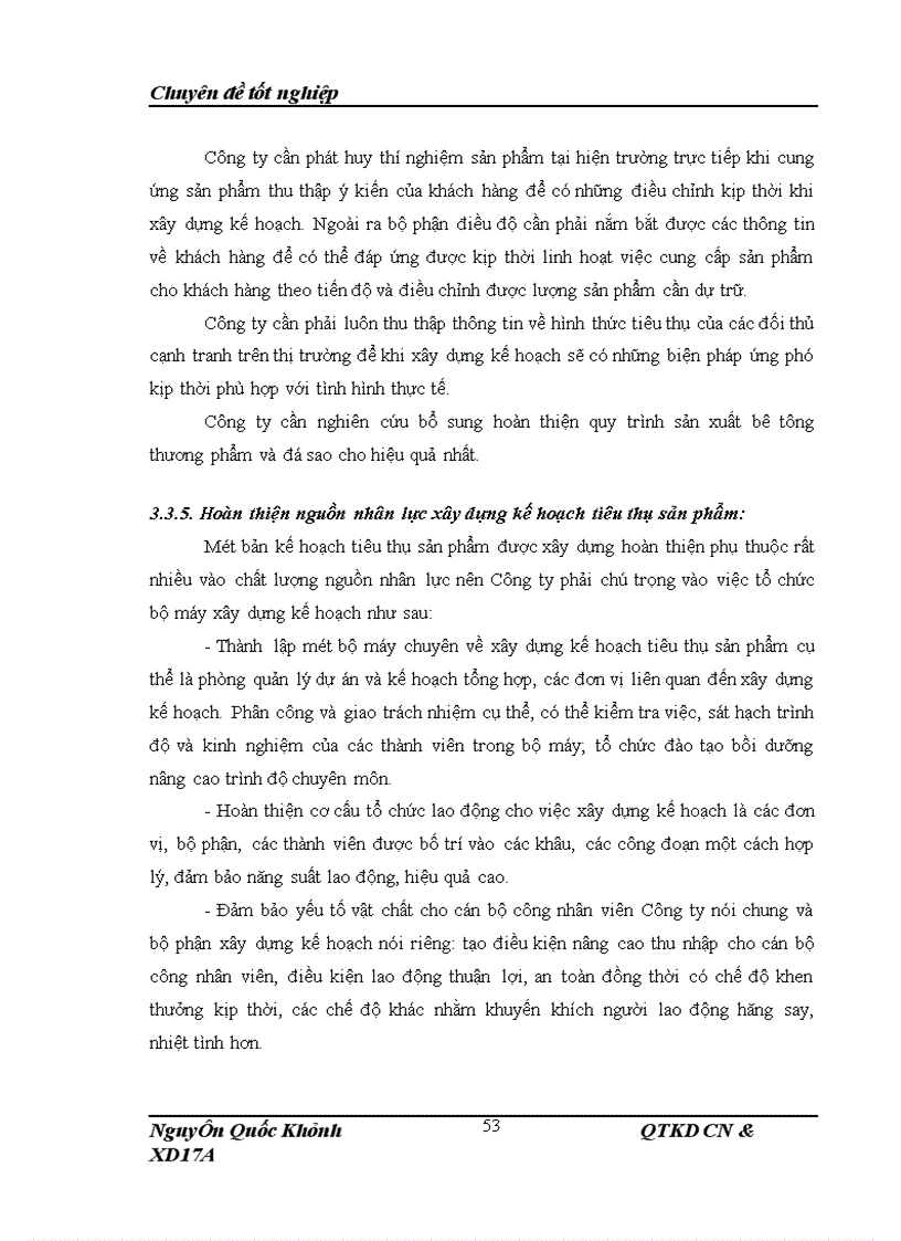 image for page Xây dựng và tổ chức thực hiện kế hoạch tiêu thụ bê tông thương phẩm và đá tại Công ty Cổ phần Vimeco