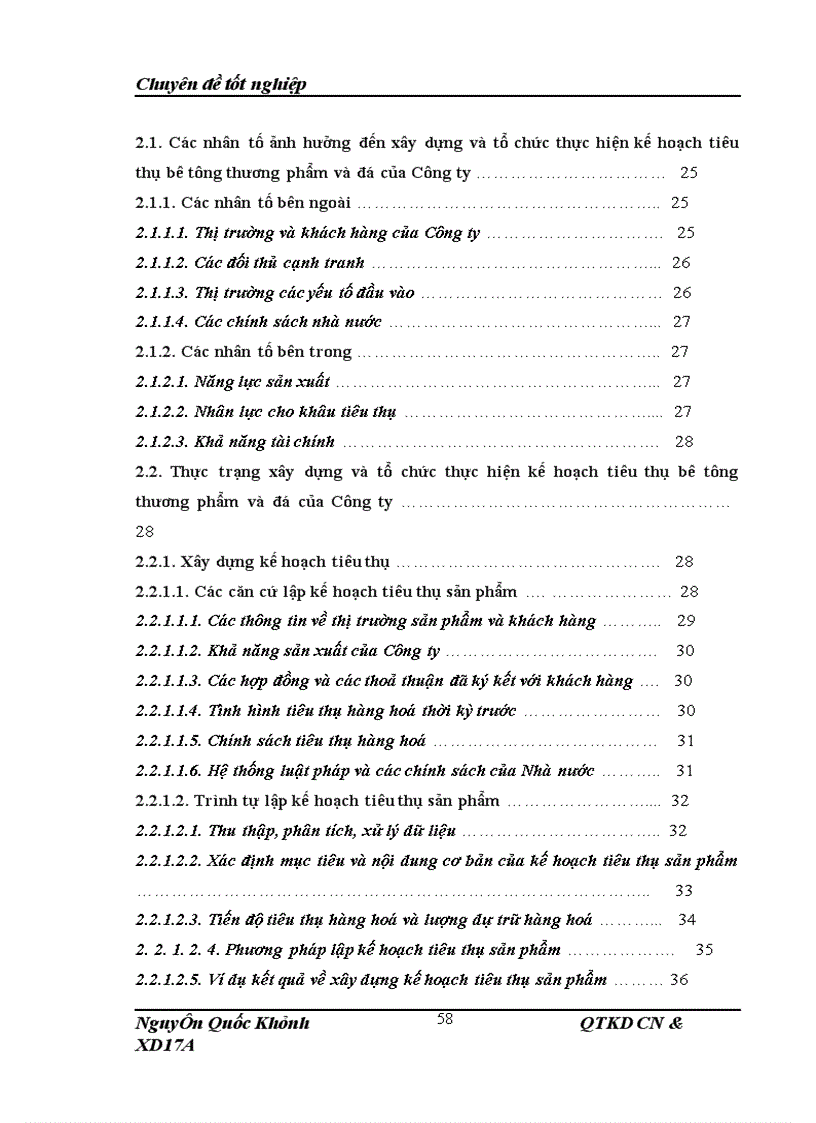 image for page Xây dựng và tổ chức thực hiện kế hoạch tiêu thụ bê tông thương phẩm và đá tại Công ty Cổ phần Vimeco