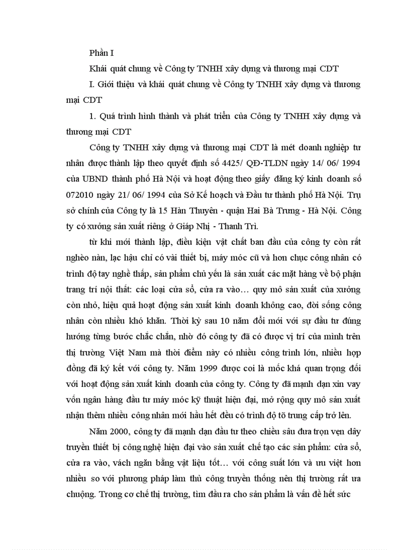 image for page Công tác quản lý vốn của Công ty TNHH xây dựng và thương mại CDT