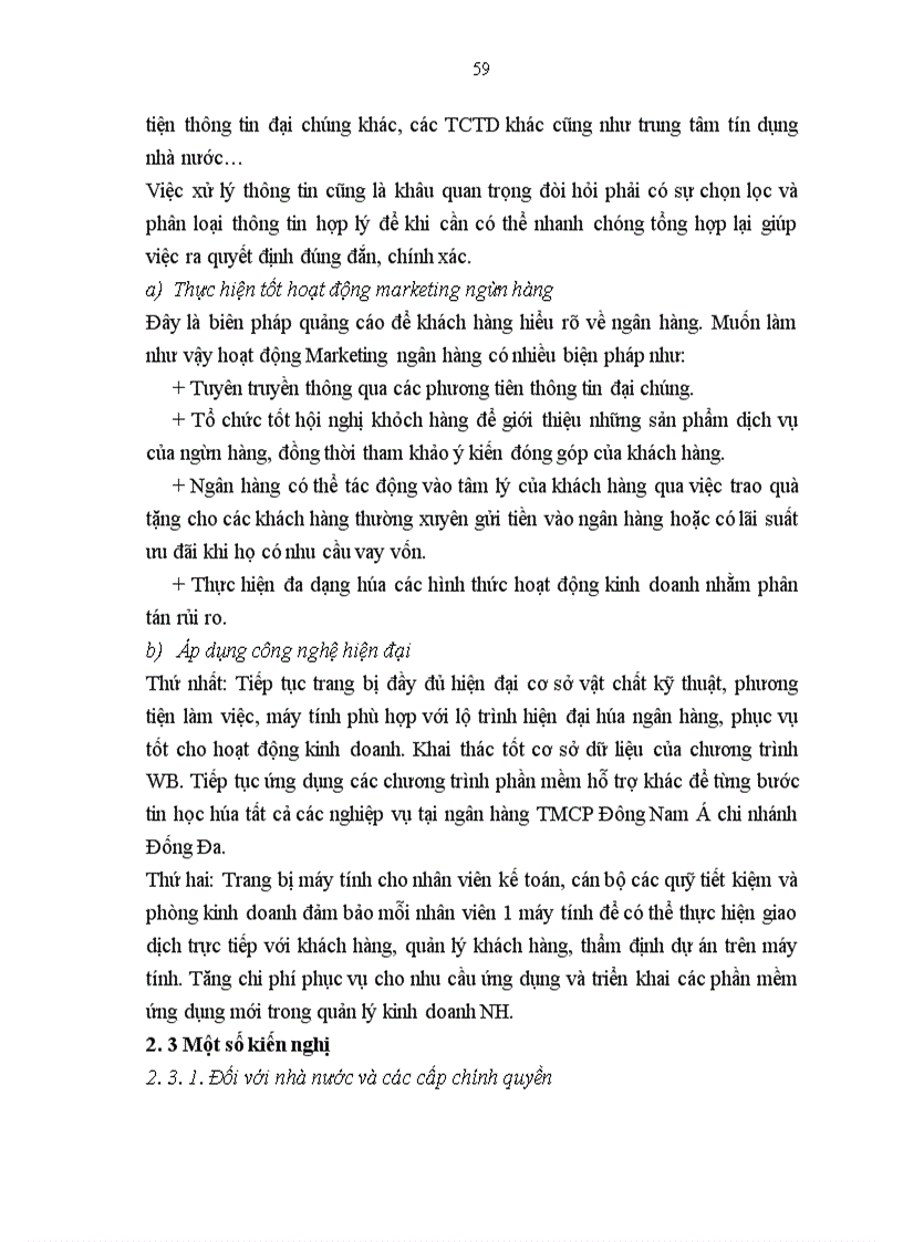 image for page Một số giải pháp chủ yếu nhằm nâng cao hiệu quả sử dụng vốn tại ngân hàng TMCP Đông Nam Á chi nhánh Đống Đa