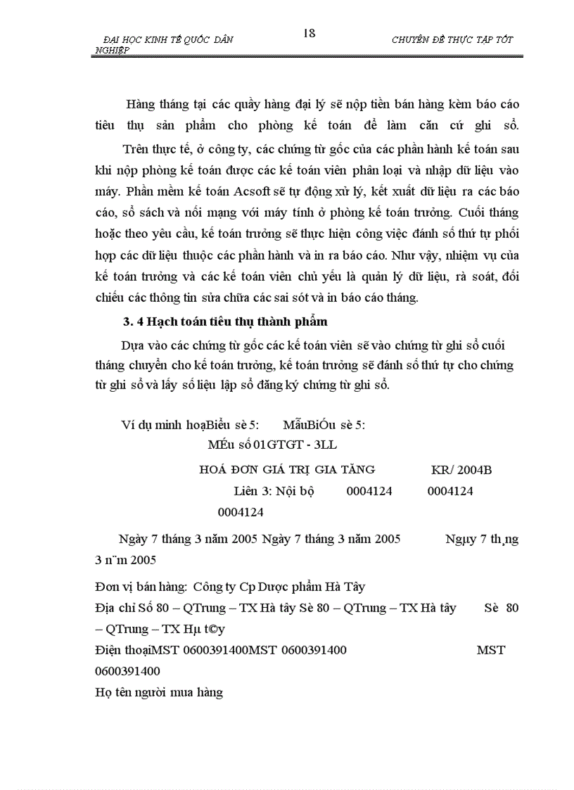 image for page Hoàn thiện Hạch toán tiêu thụ thành phẩm và xác định kết quả tiêu thụ ở Công ty cổ phần Dược phẩm Hà tây