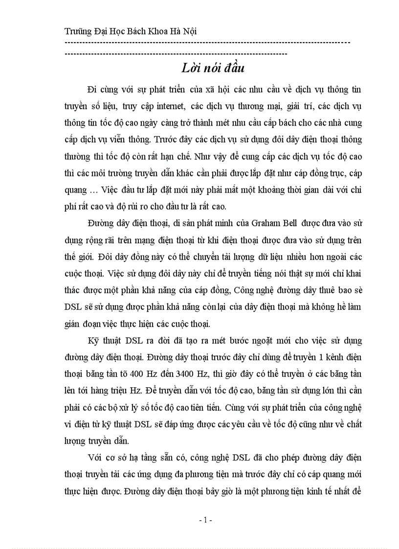 image for page Kỹ thuật DSL