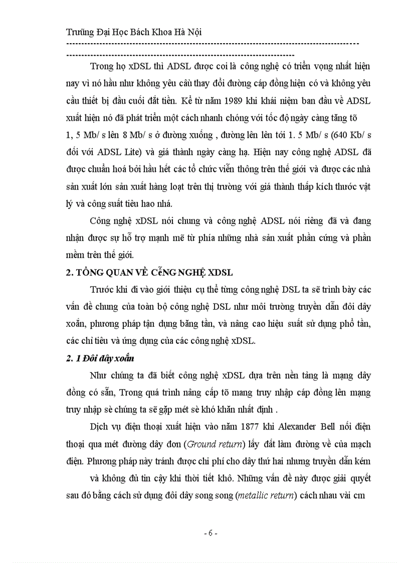 image for page Kỹ thuật DSL