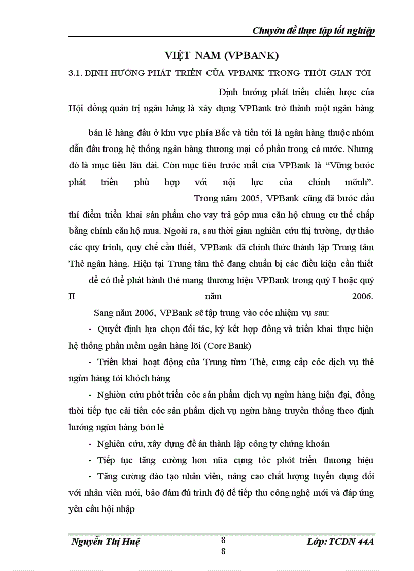 image for page Mở rộng hoạt động cho vay trả góp tại ngân hàng ngoài quốc doanh Việt Nam (VPBank)