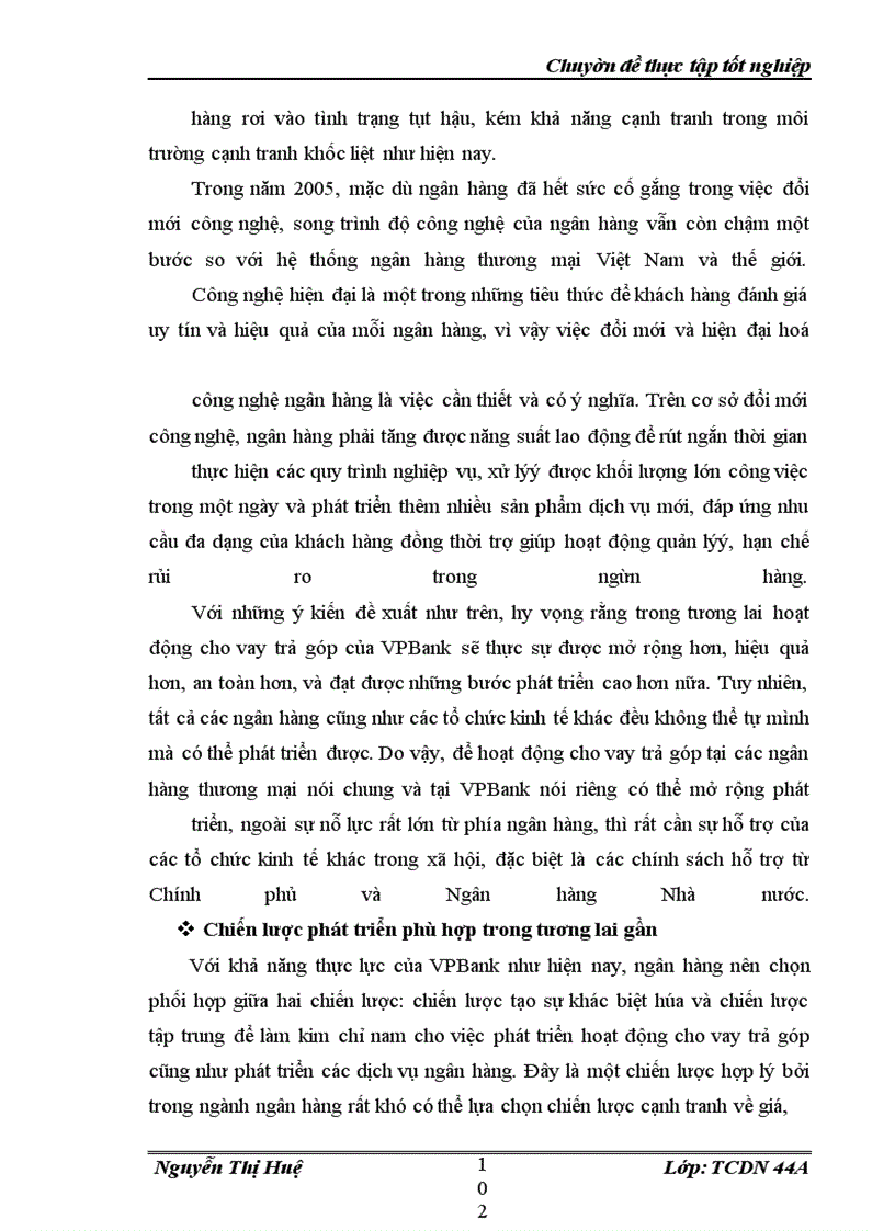 image for page Mở rộng hoạt động cho vay trả góp tại ngân hàng ngoài quốc doanh Việt Nam (VPBank)