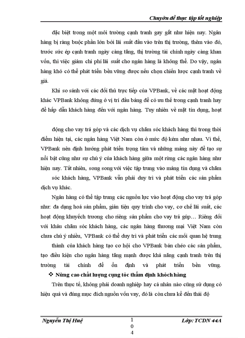 image for page Mở rộng hoạt động cho vay trả góp tại ngân hàng ngoài quốc doanh Việt Nam (VPBank)