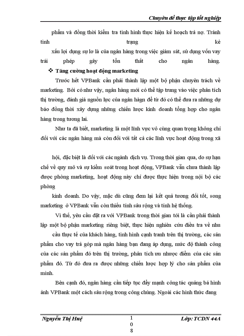 image for page Mở rộng hoạt động cho vay trả góp tại ngân hàng ngoài quốc doanh Việt Nam (VPBank)