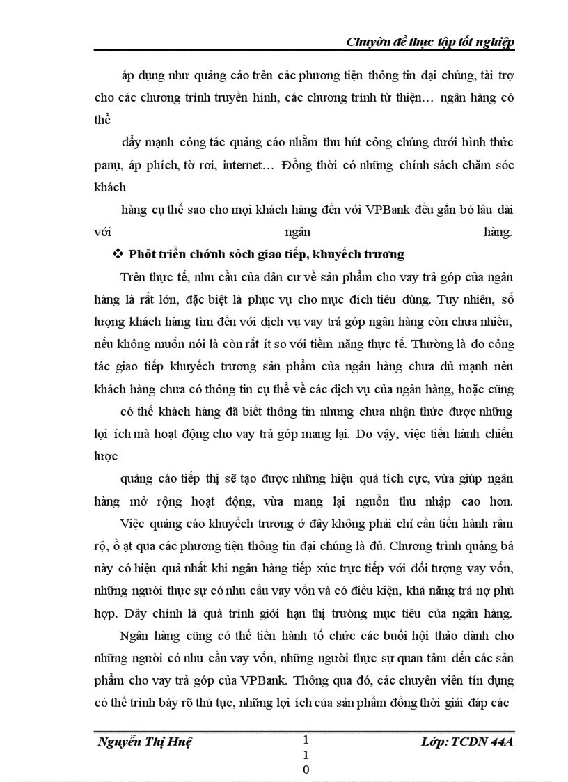 image for page Mở rộng hoạt động cho vay trả góp tại ngân hàng ngoài quốc doanh Việt Nam (VPBank)