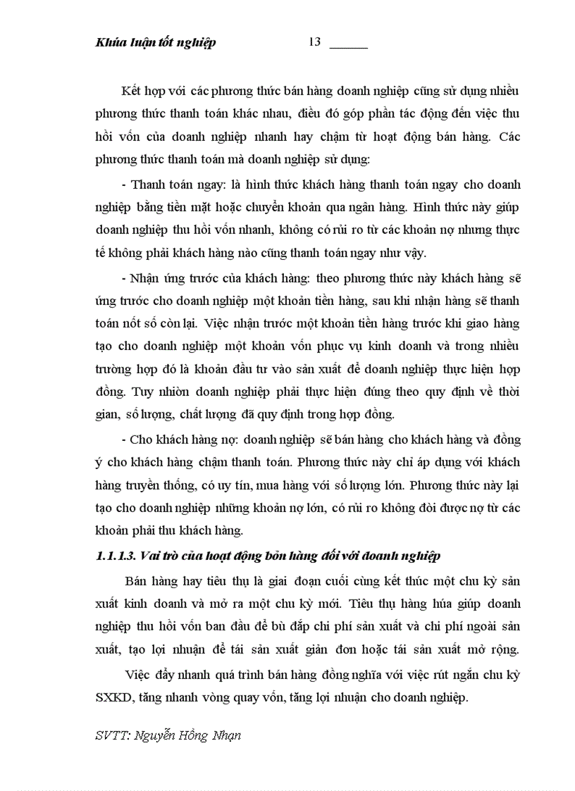 image for page Kế toán bán hàng và xác định kết quả bán hàng tại Công ty TNHH TM và Dịch vụ Thuận Hòa