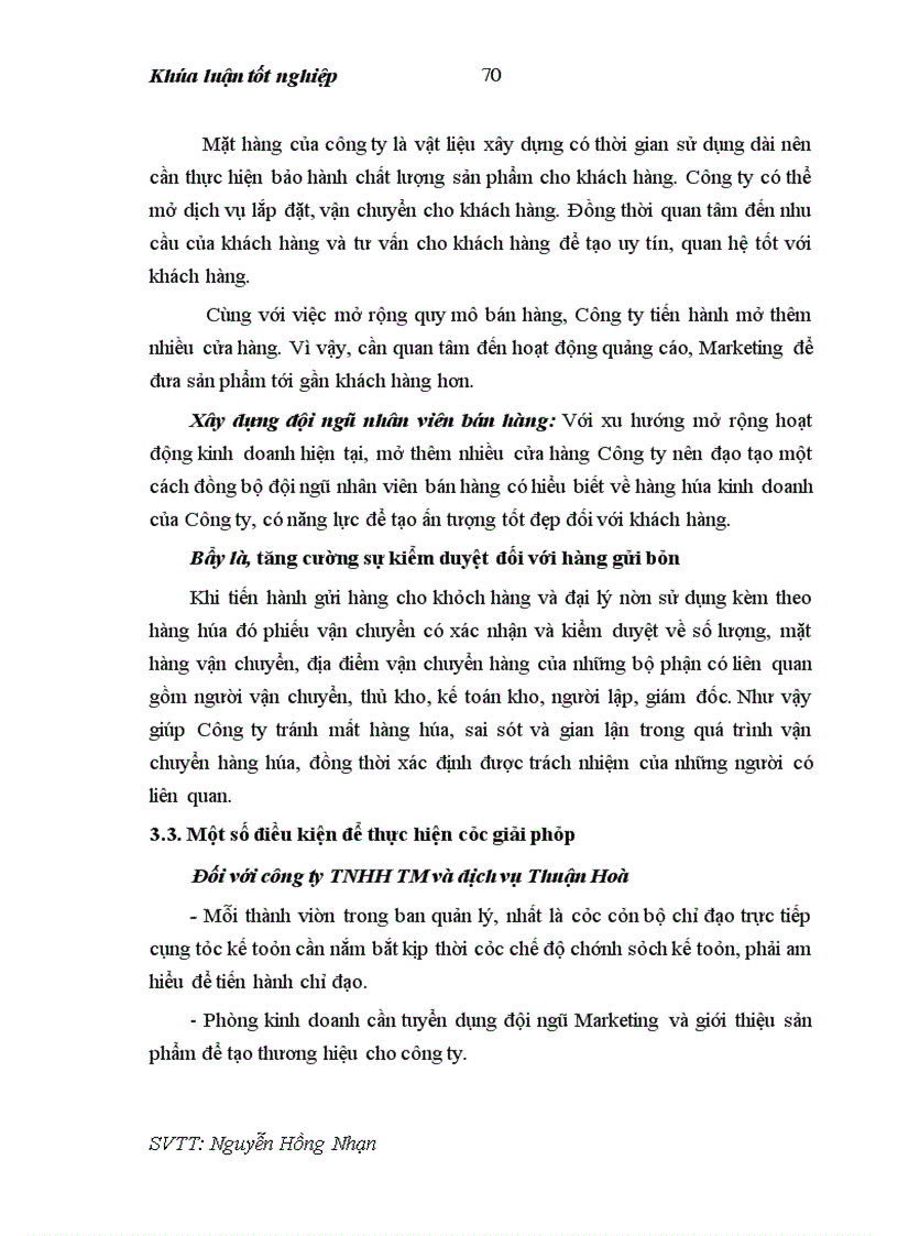 image for page Kế toán bán hàng và xác định kết quả bán hàng tại Công ty TNHH TM và Dịch vụ Thuận Hòa