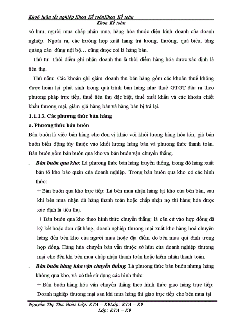 image for page Hoàn thiện kế toán bán hàng và xác định kết quả bán hàng tại Văn phòng tổng công ty rau quả, nông sản