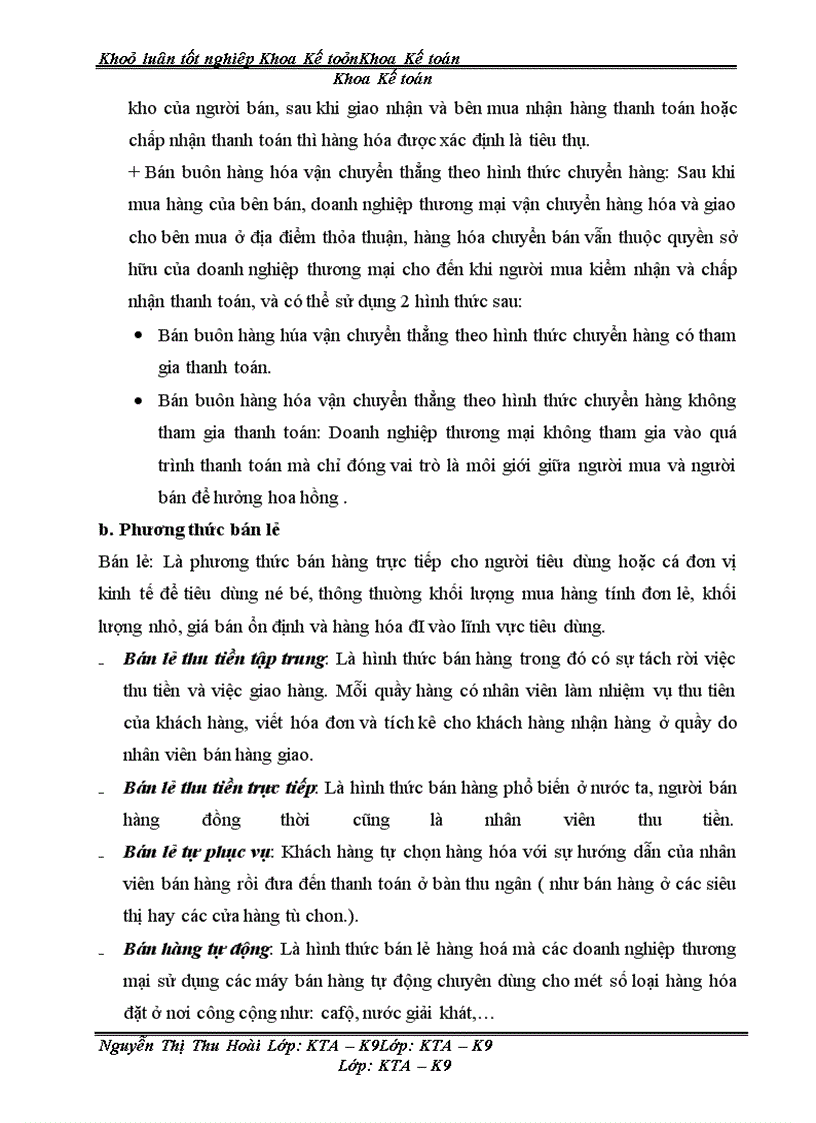 image for page Hoàn thiện kế toán bán hàng và xác định kết quả bán hàng tại Văn phòng tổng công ty rau quả, nông sản