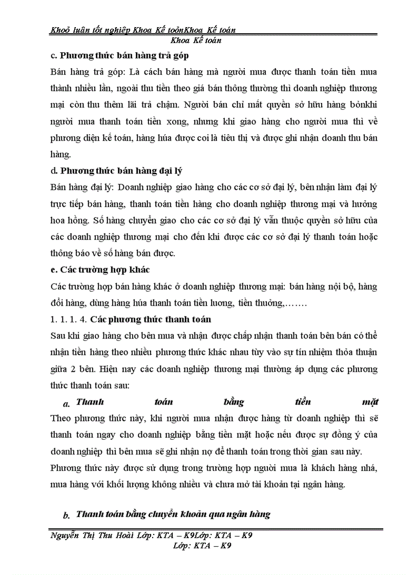 image for page Hoàn thiện kế toán bán hàng và xác định kết quả bán hàng tại Văn phòng tổng công ty rau quả, nông sản