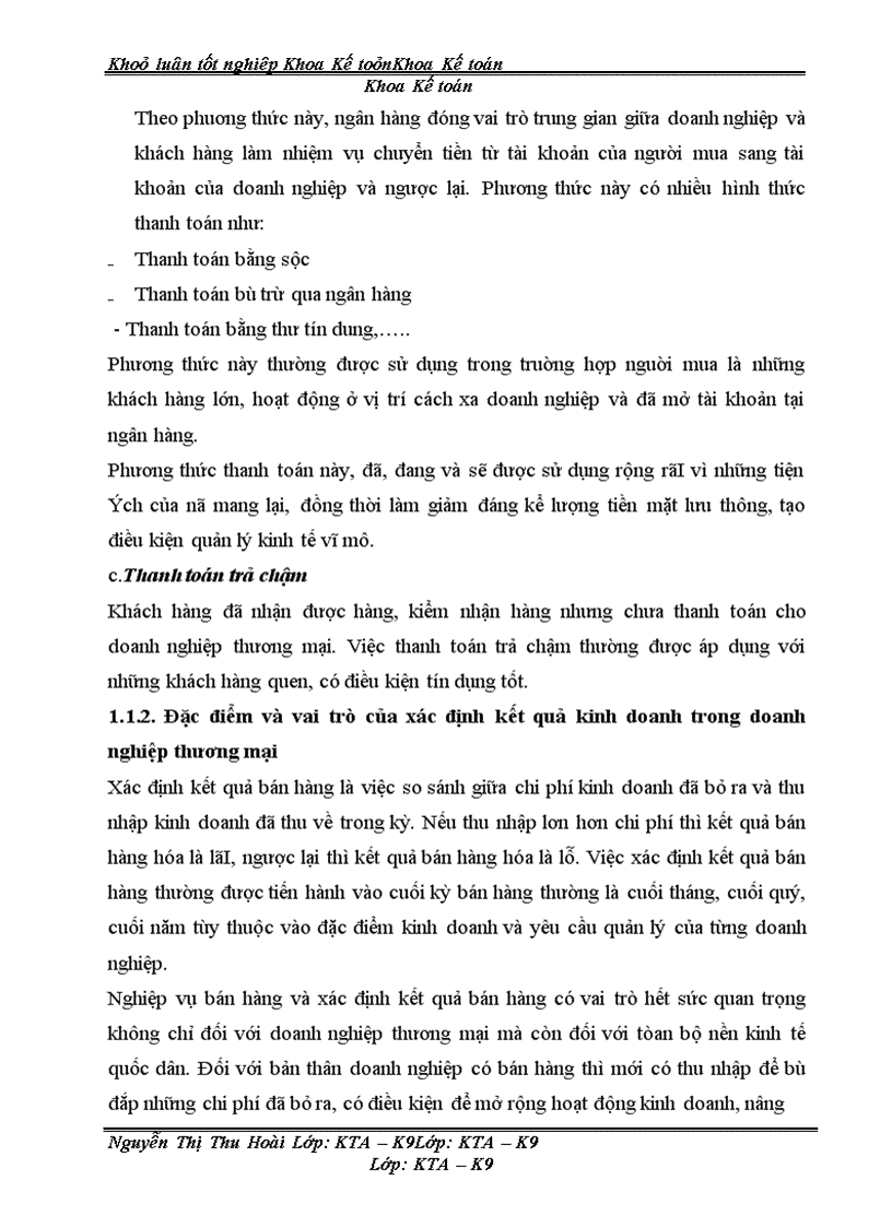 image for page Hoàn thiện kế toán bán hàng và xác định kết quả bán hàng tại Văn phòng tổng công ty rau quả, nông sản