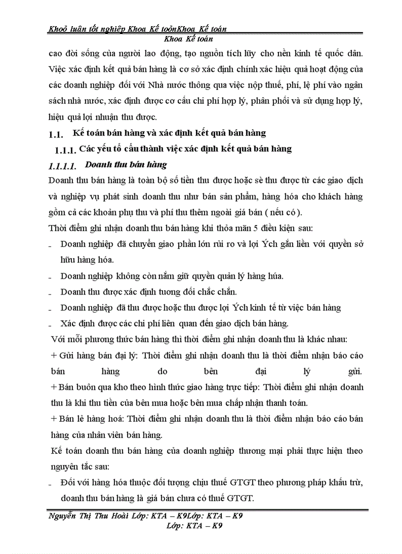 image for page Hoàn thiện kế toán bán hàng và xác định kết quả bán hàng tại Văn phòng tổng công ty rau quả, nông sản