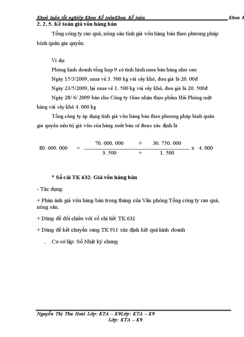 image for page Hoàn thiện kế toán bán hàng và xác định kết quả bán hàng tại Văn phòng tổng công ty rau quả, nông sản