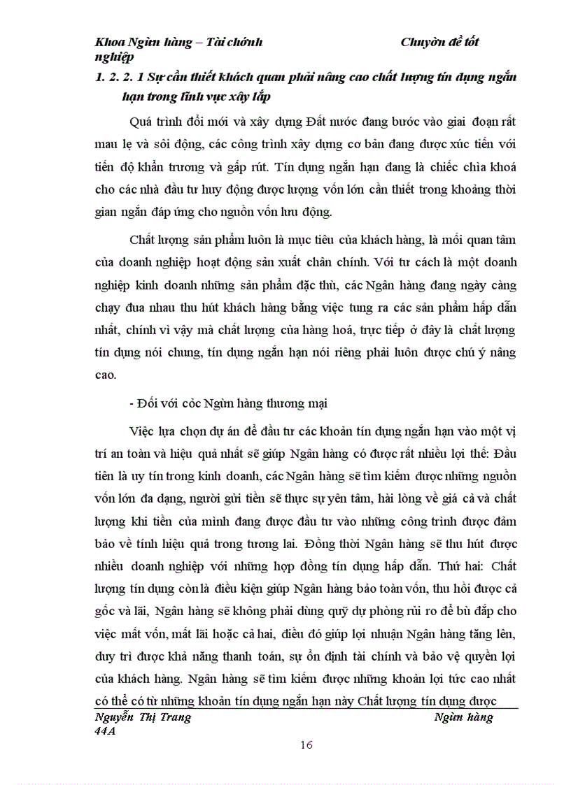image for page Nâng cao chất lượng tín dụng ngắn hạn trong lĩnh vực xây lắp tại Chi nhánh Ngân hàng Đầu tư và Phát triển Cầu Giấy