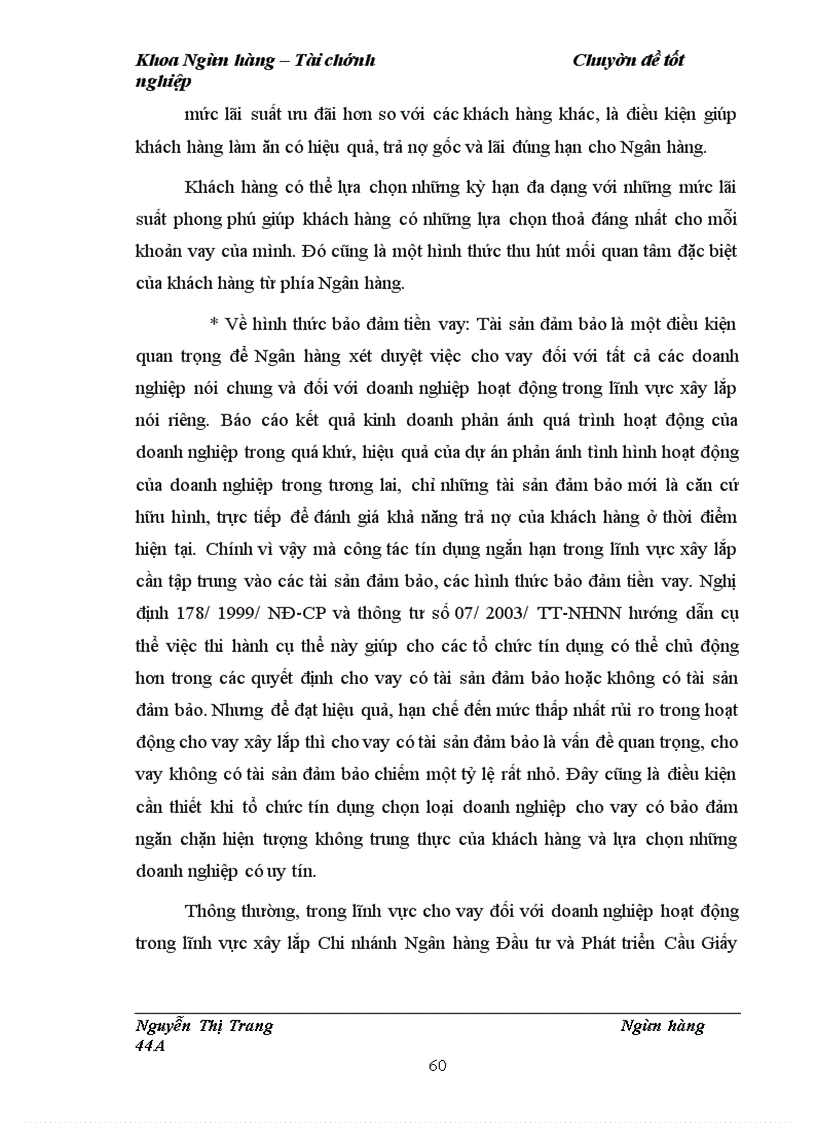 image for page Nâng cao chất lượng tín dụng ngắn hạn trong lĩnh vực xây lắp tại Chi nhánh Ngân hàng Đầu tư và Phát triển Cầu Giấy