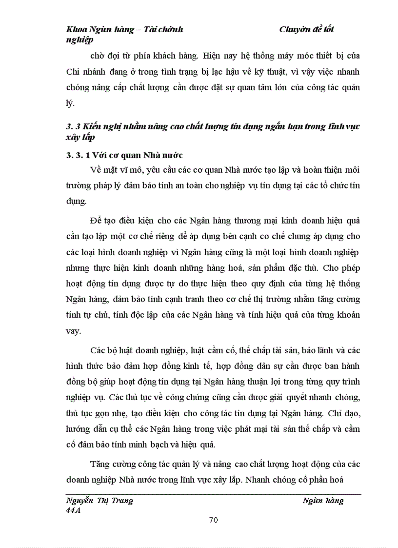 image for page Nâng cao chất lượng tín dụng ngắn hạn trong lĩnh vực xây lắp tại Chi nhánh Ngân hàng Đầu tư và Phát triển Cầu Giấy