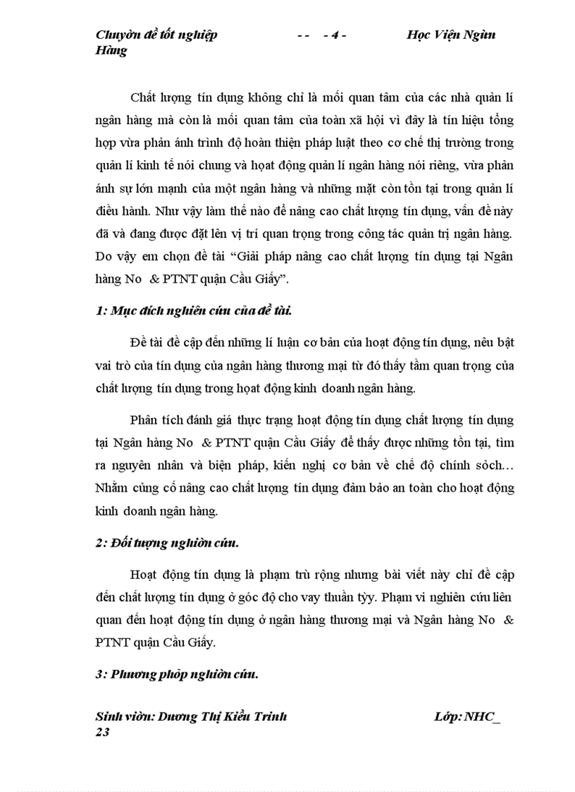 image for page Giải pháp nâng cao chất lượng tín dụng tại Ngân hàng No &PTNT quận Cầu Giấy