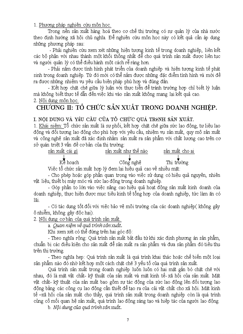 image for page Tổ chức sản xuất trong doanh nghiệp