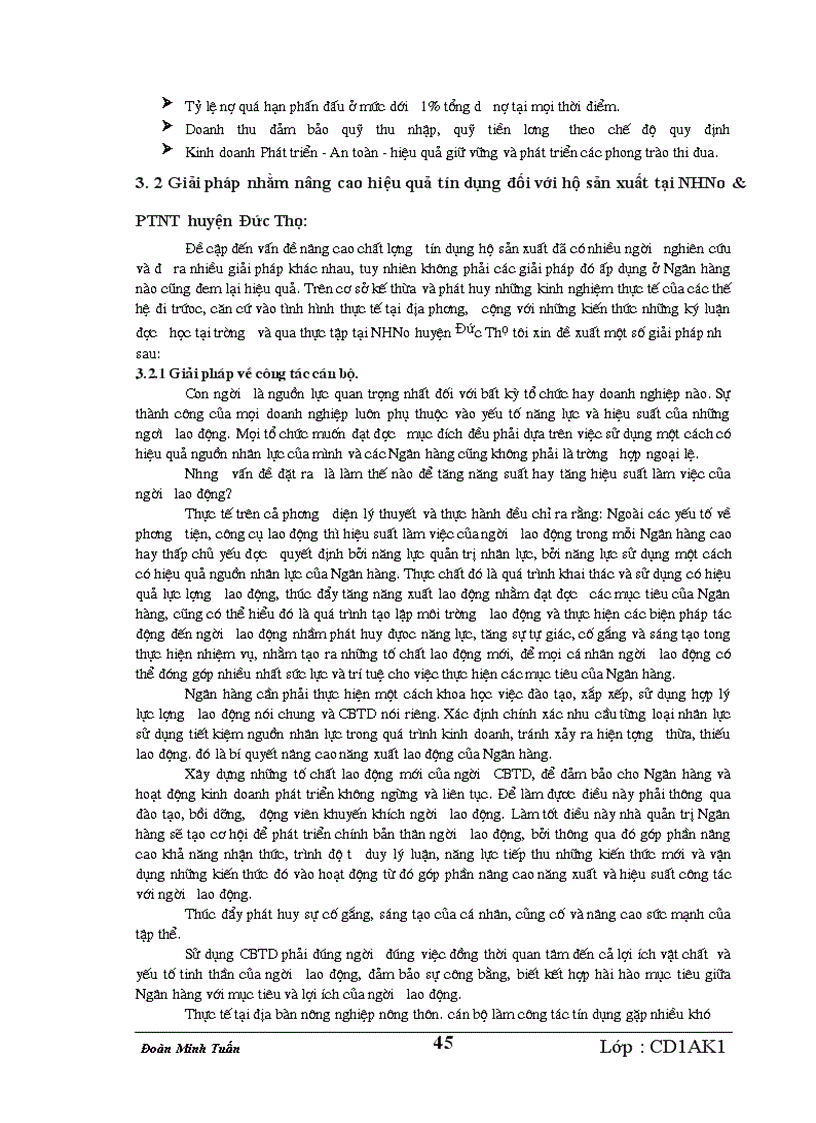 image for page Giải pháp nâng cao hiệu quả Tín dụng đối với hộ sản xuất tại Ngân hàng nông nghiệp & phát triển nông thôn huyện Đức Thọ